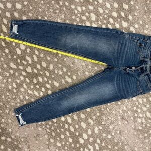 KanCan Blue Skinny Jeans with Distressed Details